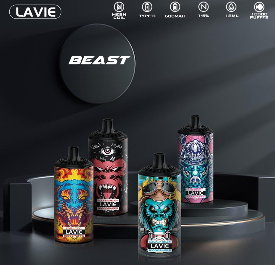 LAVIE BEAST 10000 Puffs Vape - k&aacute;vu: &Scaron;t&yacute;lov&yacute; spoločn&iacute;k pre milovn&iacute;kov v&yacute;nimočn&yacute;ch chut&iacute;
